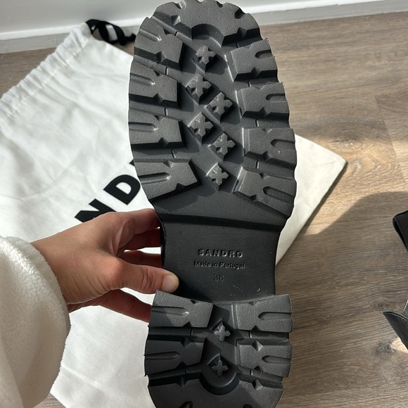 Sandro, chunky loafers with sparkly border, size 38 - Picture 6 of 6